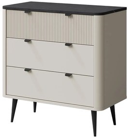 Komoda 90 Marly 11 3s Kašmír/Sivý kameň