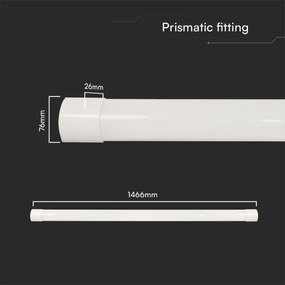 LED Žiarivkové svietidlo LED/50W/230V 3000/4000/6500K 146 cm