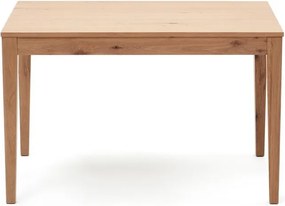 Rozkladací jedálenský stôl s prídavnou doskou v dekore duba 80x120 cm Yain – Kave Home