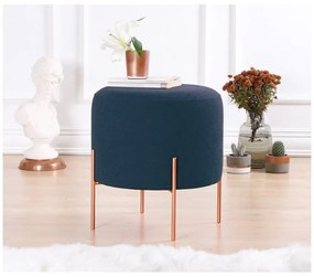 Tmavomodrý taburet Copper – Artie