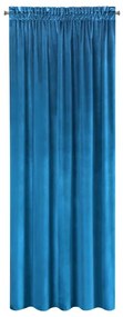 Modrý zamatový záves SAMANTA 140x270 cm