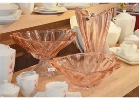 KRIŠTÁĽOVÁ VÁZA BOHEMIA PLANTICA 320MM RUŽOVÁ