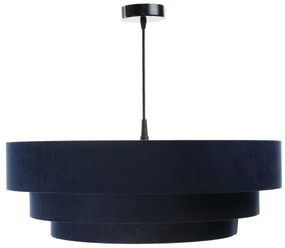 Luster na lanku TRINITI 1xE27/60W/230V modrá/zlatá