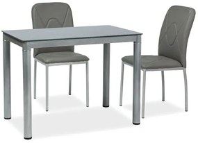 Jedálenský stôl Gabriel (sivá + sivá) (pre 4 osoby). Vlastná spoľahlivá doprava až k Vám domov. 1050181
