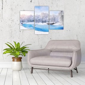 Obraz - Ľadové jazero (90x60 cm)