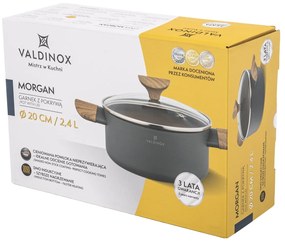 Valdinox Hrniec s pokrievkou Morgan 24 cm, 4,4 l, 20 cm