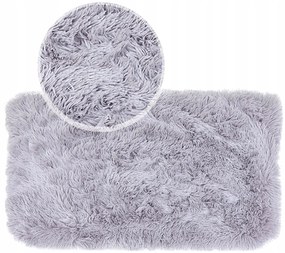 Dekorstudio Chlpatý kúpeľňový koberček Ester - strieborný Rozmer koberca: 50x80cm