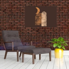 Obraz - Oranžové oblúky N⁰2 (90x60 cm)