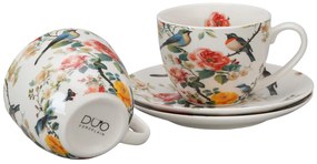 Porcelánová šálka s podšálkou April 270 ml sada 2ks