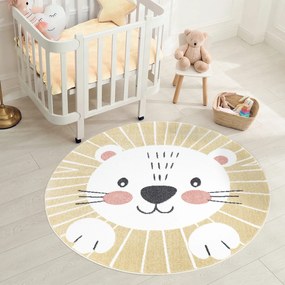 ANIME detský kruhový koberec - lev 897 Priemer koberca: 120cm