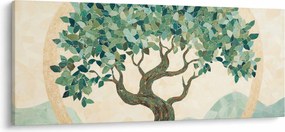 Obraz – Elegantná mozaika so stromom (120x50 cm)