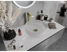 Mexen Aura, sklenené umývadlo na dosku 39 x 39 cm, matné sklo, 24013930