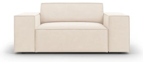 Béžové zamatové kreslo Jodie – Micadoni Home