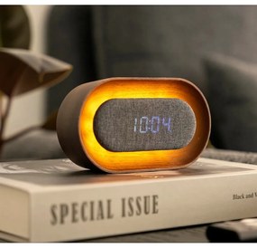 Digitálny budík Lumos Walnut – Gingko