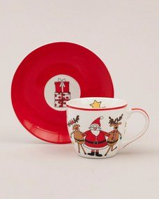 Porcelánová šálka s podšálkou Spirit of Christmas – 200 ml