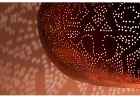 Luster do obývačky Copper METAL & MASSIVE WOOD Ø53*120