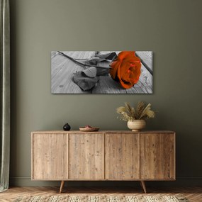 Obraz - Oranžová ruža (120x50 cm)