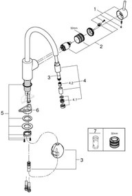 GROHE 32663003 - Drezová batéria CONCETTO 360 mm lesklý chróm