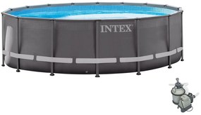 Intex Záhradný bazén INTEX 26334 Ultra Frame  610 x 122 cm piesková filtrácia 26334