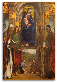 Gario Obraz na plátne Madona a svätí Bologna Rozmery: 70 x 100 cm