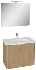 Kúpeľňová zostava s umývadlom VitrA Mia 75x62,5x44,5 cm zlatý dub MIASETPR80DB
