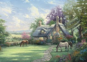 Schmidt Puzzle THOMAS KINKADE Letný deň (plechovka) 500 dielikov