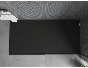 Mexen Amon, SMC obdĺžniková sprchová vanička 150 x 90 cm, čierna, 4F709015