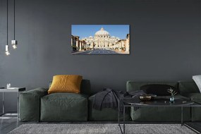 Obraz na plátne Katedrála Rím ulice budovy 140x70 cm
