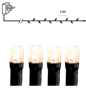 Bestent Svetelná reťaz 16m 800 LED Teplá biela