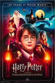 Plagát, Obraz - Harry Potter - Philosopher's stone - 20th anniversary, (61 x 91.5 cm)