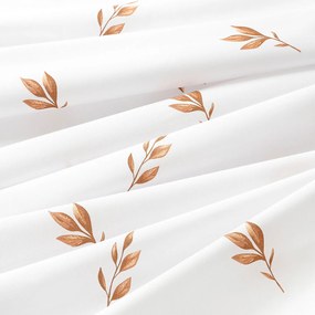 Goldea behúň na stôl 100% bavlnené plátno - hnedé jesenné lístky 50x140 cm