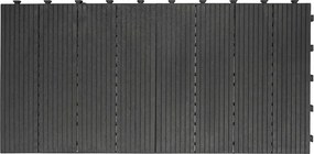 Gumová dlaždica COSMOPOLITAN 45 x 45 cm, antracit, zosilnená 2,5 cm MHEU5100062