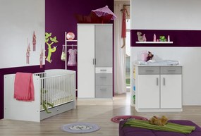 Detská baby postieľka Joker 70x140 cm, biela