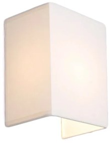 Rustikálna nástenná lampa biela - Vete