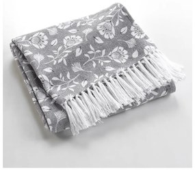 Sivá deka 125x150 cm Flavie – douceur d'intérieur