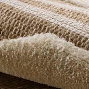 Dywany Łuszczów, Kusový koberec Spark 0698A beige/cream, 140x190, béžová, chodba / predsieň