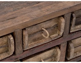 furniture-nabytek.cz - Masívny príborník Madurai II z recyklovaného dreva, neupravený, hnedý – 150×40×75 cm