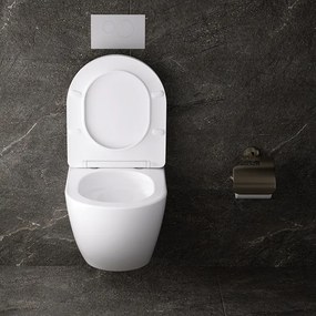 BPS-koupelny Závesná WC misa so SoftClose sedadlom HYD-4194, biela