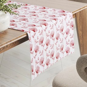 Biante Bavlnený behúň na stôl Sandra SA-253 Červené poľné kvety 35x140 cm