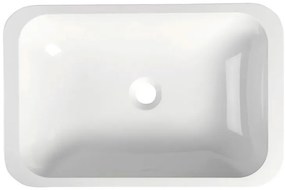 Sapho Sapho, KAMA umývadlo 50x26cm, liaty mramor, biela, zápustne, 50134