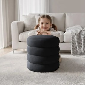 Taburetka SNUGGO čierna