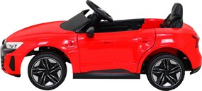 Ramiz Elektrické autíčko Audi RS E-Tron GT pre deti červené + diaľkové ovládanie + pohon 4x4 + rádio MP3 + LED + EVA