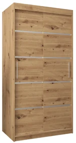 Šatníková skriňa 120 cm Verika 1 120 (dub artisan). Vlastná spoľahlivá doprava až k Vám domov. 1063686