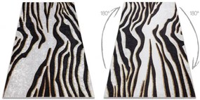 Koberec MIRO 52002.807 zebra, krémový / čierny