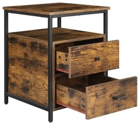 Nočný stolík ARIN hnedá/čierna