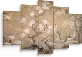 Obraz - Kreslená japonská krajina (150x105 cm)