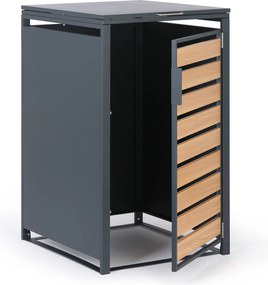 Prístrešok na popolnicu 240 l, 1160 x 695 x 800 mm, dekor dreva