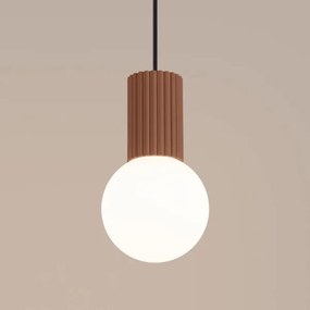 Sollux SL.1734 - Luster na lanku HALO 1xG9/8W/230V pr. 12 cm hnedá