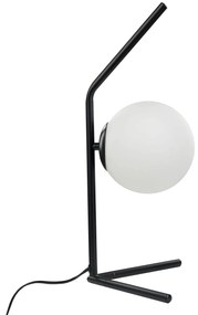 Sklenená stolná lampa 47 cm čierna WAPITI Beliani