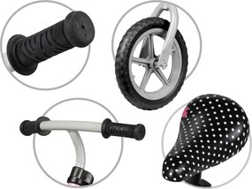 Balančný bicykel Kidwell REBEL Ružový pre dievčatá 3–4 roky, 12" EVA kolesá